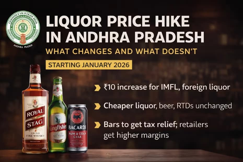 Liquor Price Hike in Andhra Pradesh image
