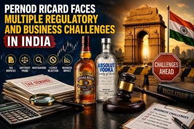 Pernod Ricard Faces Multiple Regulatory and Business Challenges in India Pernod Ricard Faces Multiple Regulatory and Business Challenges in India image